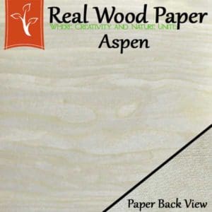 Aspen paper back short grain sheets