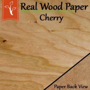 Cherry wood paper