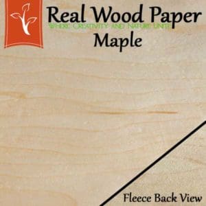Maple fleeceback wood paper