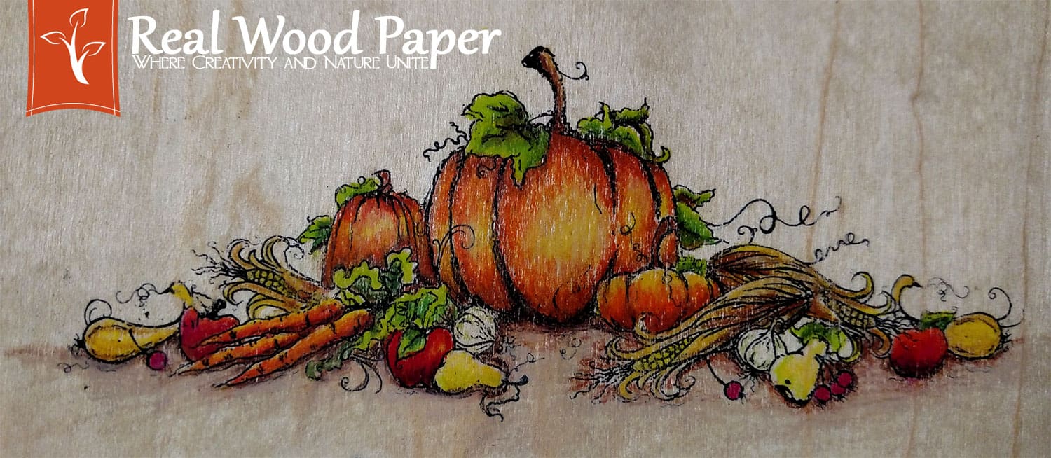 Real Wood Paper with Colored Pencils