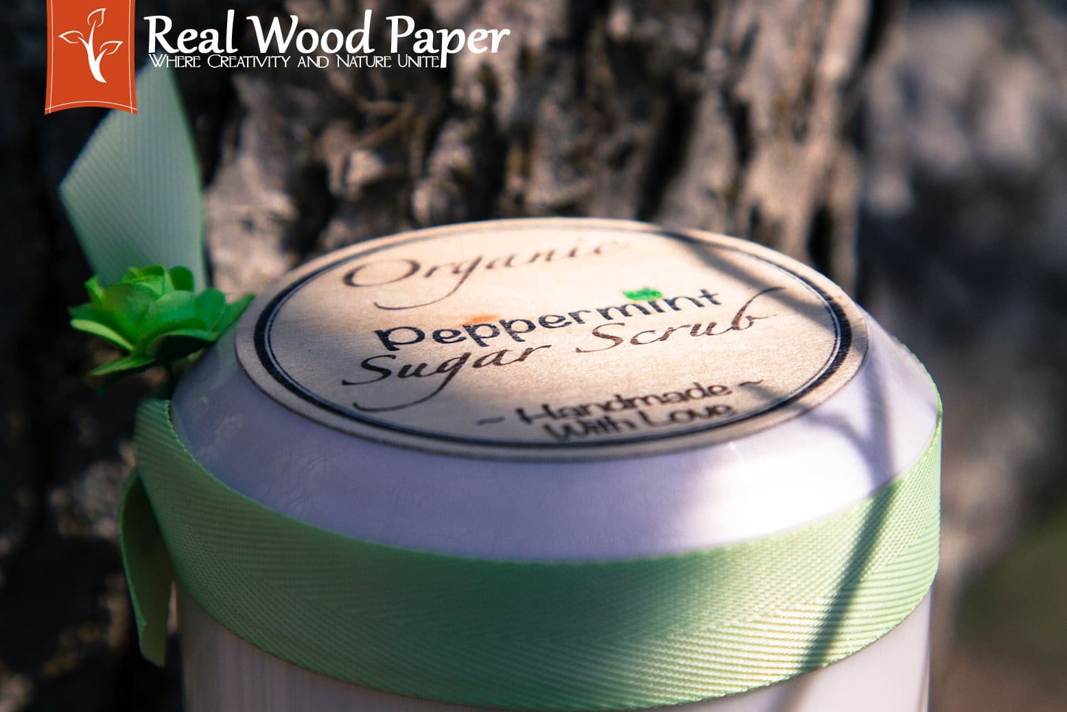 Maple Real Wood Paper DIY Package Labels