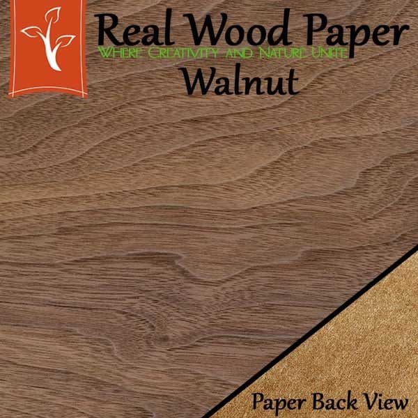 Walnut Wood Paper Sheets Short Grain