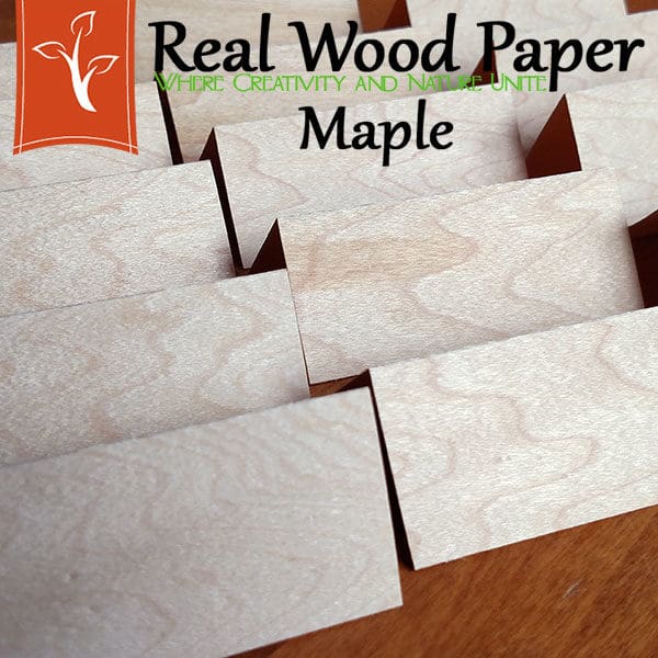 Maple Real Wood Tented Table Place Cards