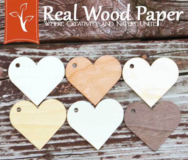 Laser Cut Wood Hearts