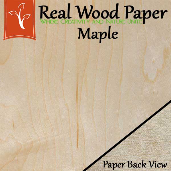 Maple Paper Backed Wood Veneer Sheet Long Grain