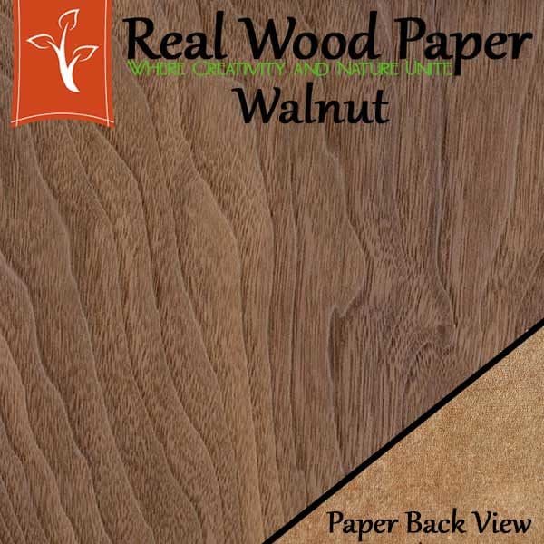 Walnut Wood Paper Sheets Long Grain