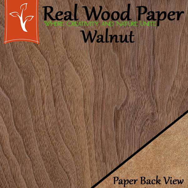 Walnut Wood Paper Sheets Long Grain