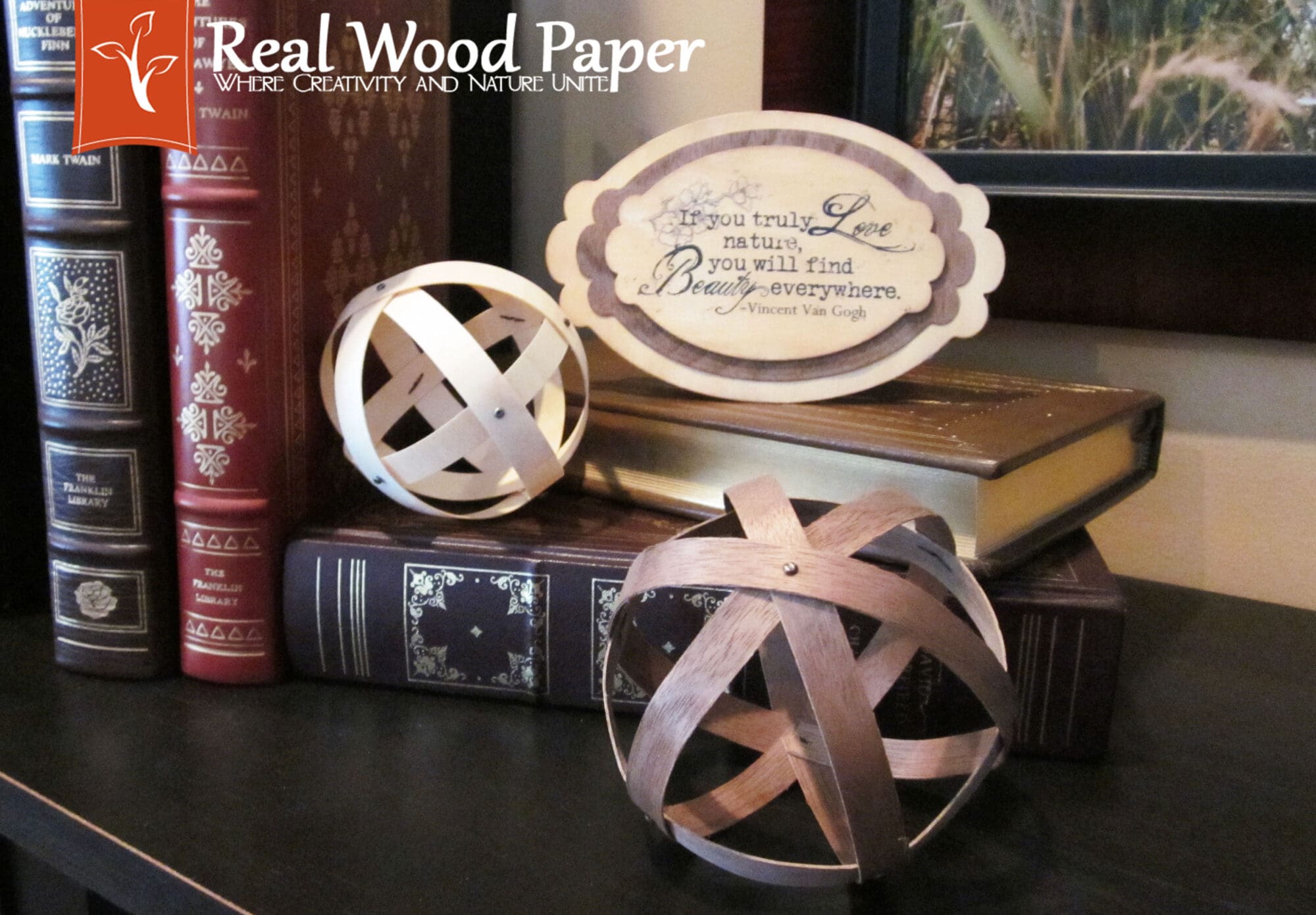 Real Wood Paper Wood Strip Spheres and die cutting wood veneer sheets