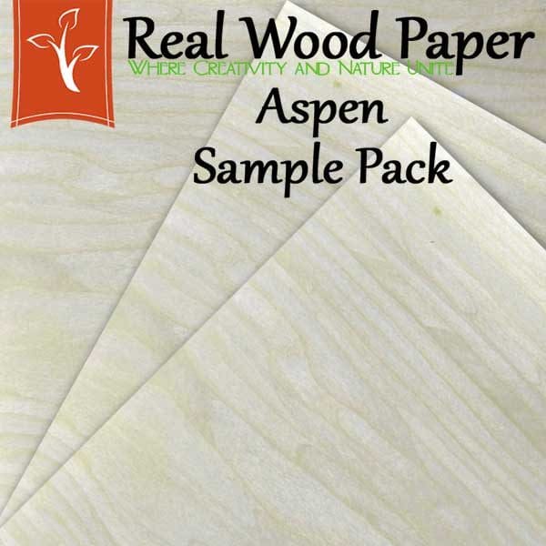 Aspen Wood Paper Sample Pack Short Grain