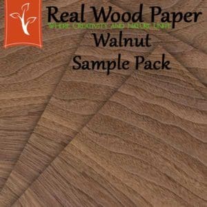Walnut Wood Paper Sample Pack Short Grain