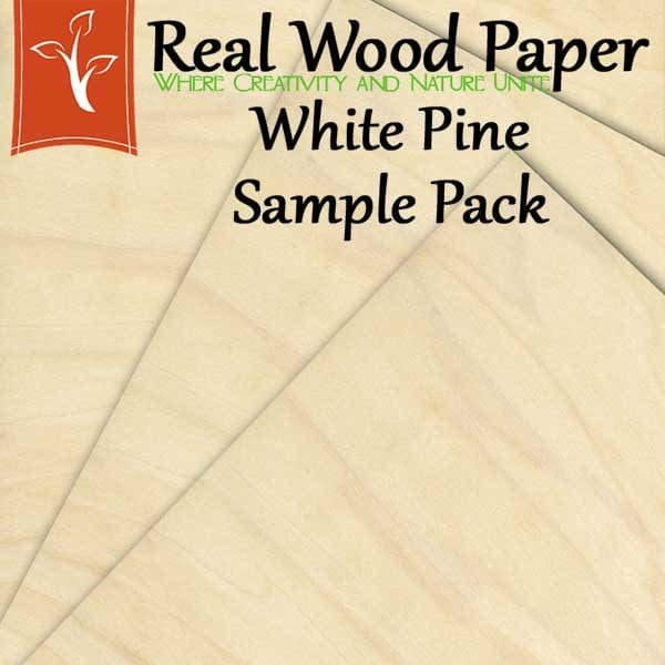 White Pine Wood Paper Sample Pack Short Grain