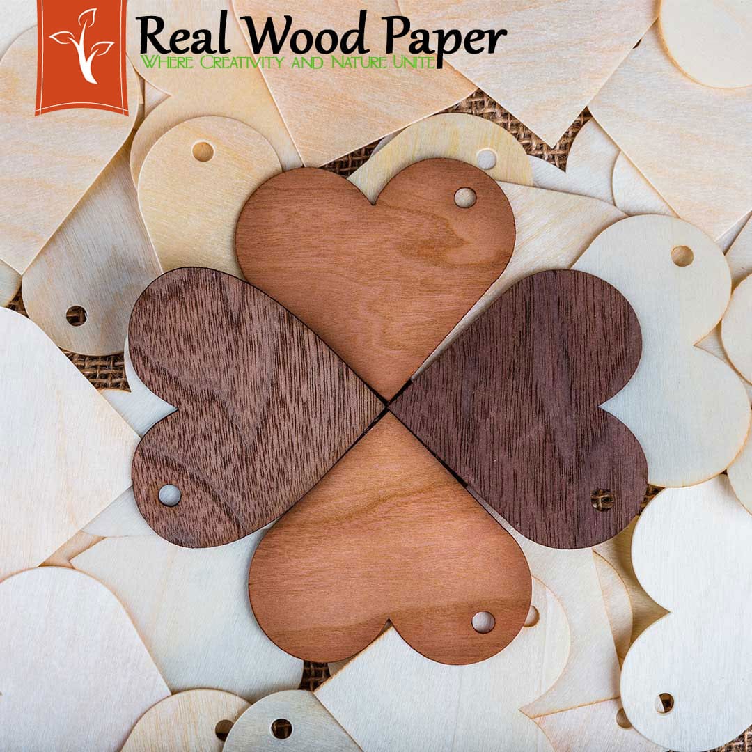 Real Wood Paper Hearts2