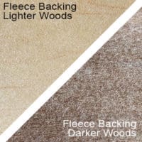 Fleece backed real wood paper