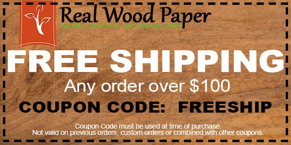 Coupon Codes Discounts Real Wood Paper