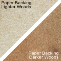 Paper backed real wood paper