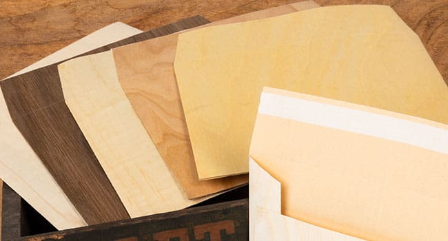 real wood paper envelope