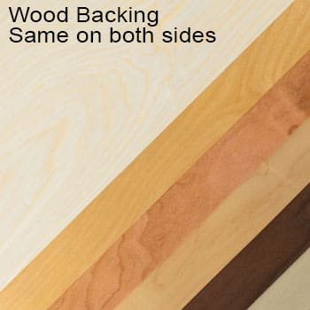 wood backing veneer sheets