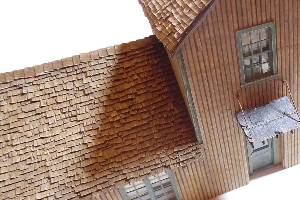 Thin Wood for Miniatures Roofing