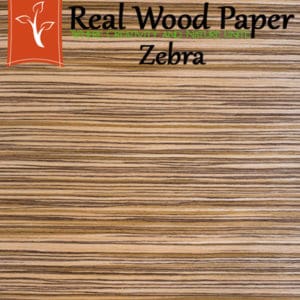 Zebra Thin Wood Veneer SHeets