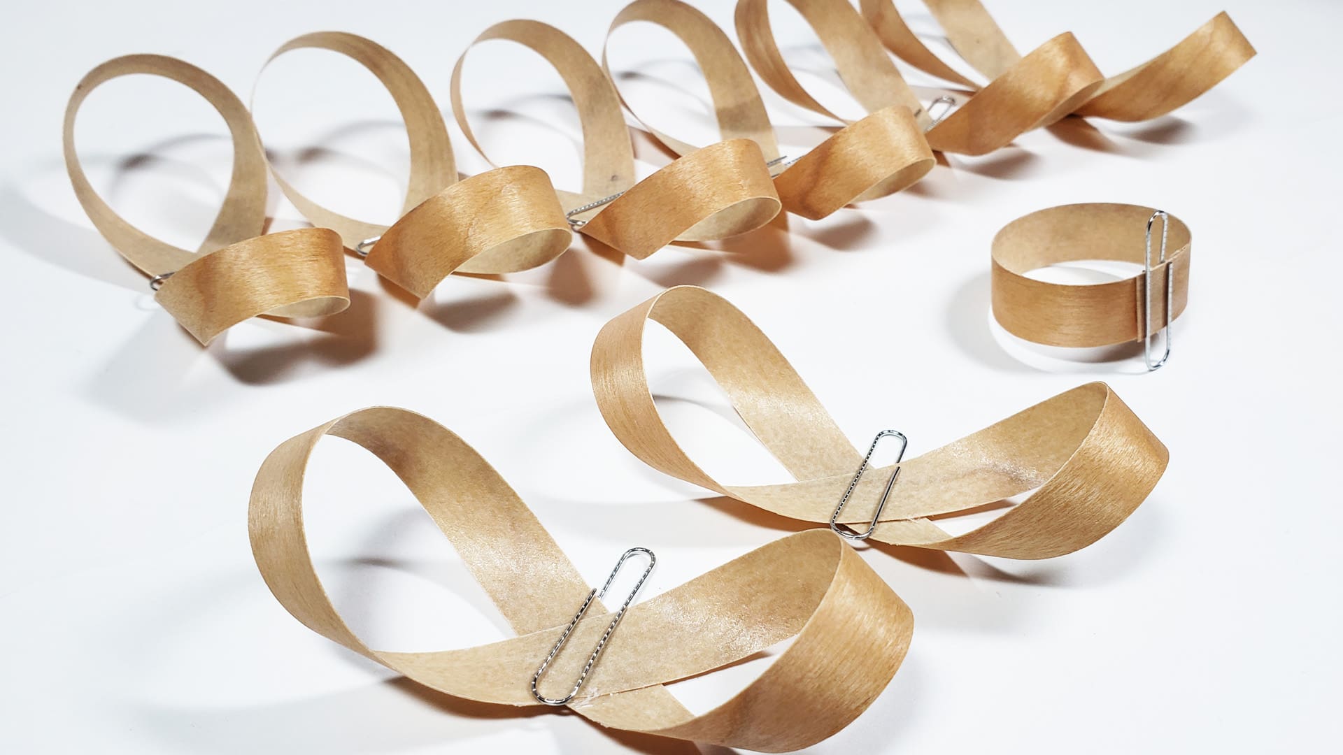 Use paperclips to hold while wood and glue are drying | Real Wood Paper Use paperclips to hold while wood and glue are drying