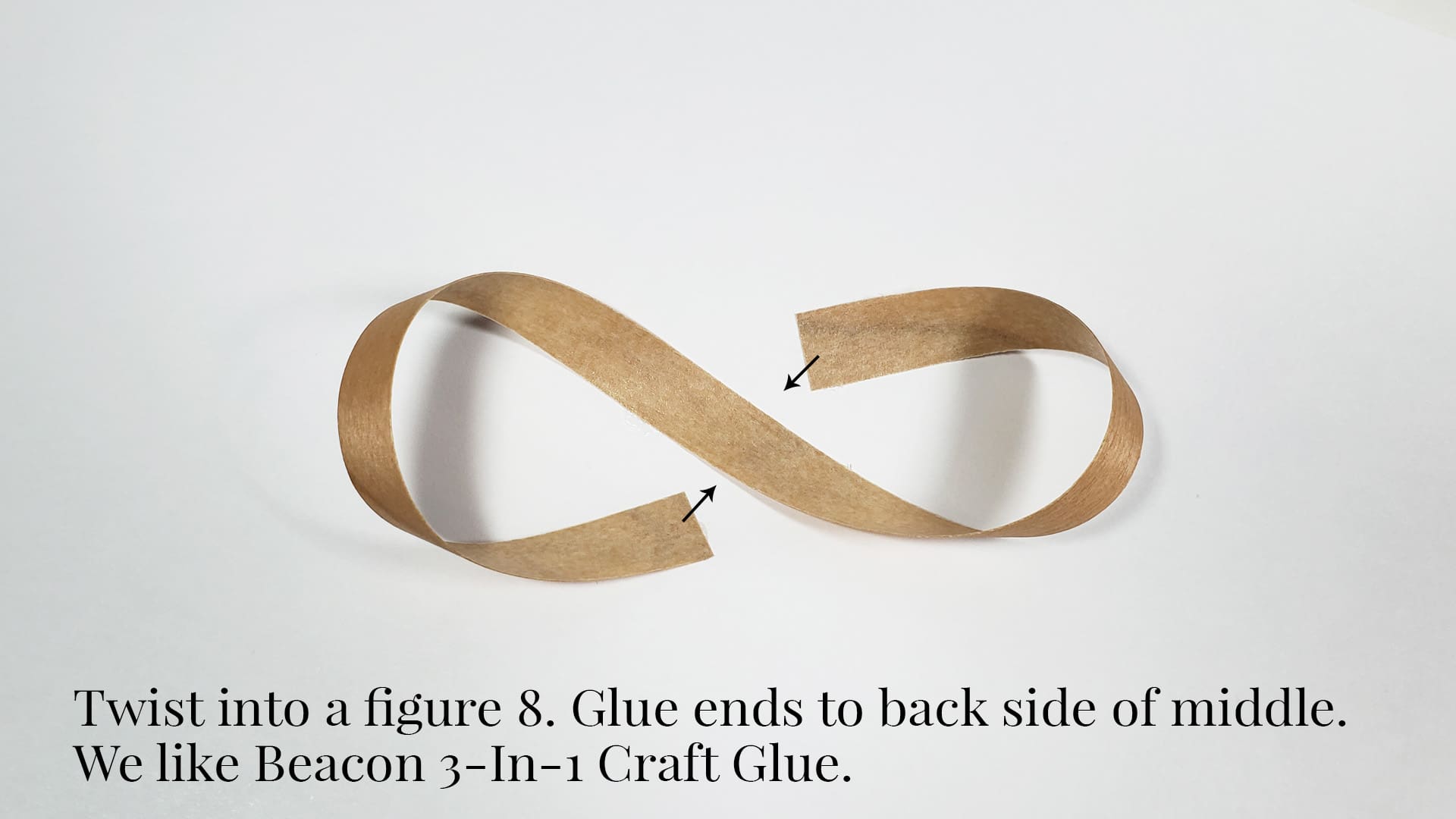 Twist wood into a figure 8 | Real Wood Paper Twist wood into a figure 8