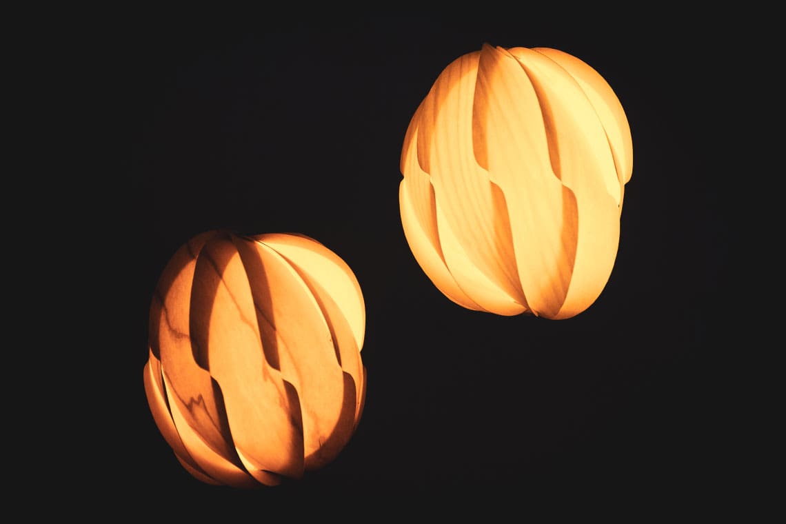 Transluscent Wood Luminaries Transluscent Wood Luminaries