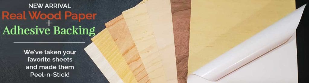 Adhesive Backed Wood Paper