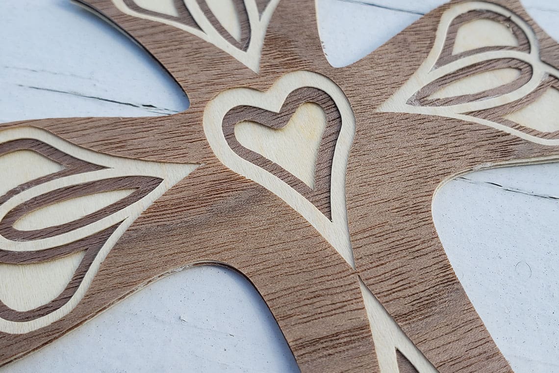 DIY Wood Cross Bookmark