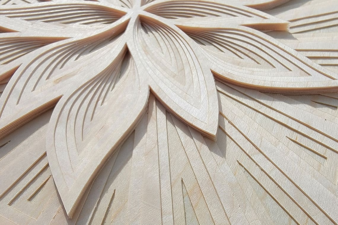 Cricut Wood Veneer Layered Mandala