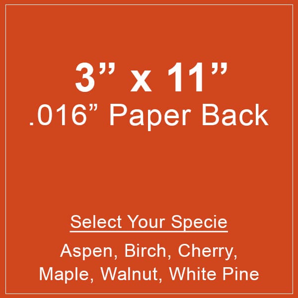 Wood Paper Remnant 3x11 Paper
