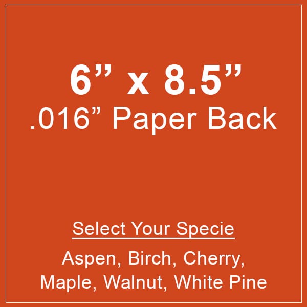 Wood Paper Remnant 6x85 Paper