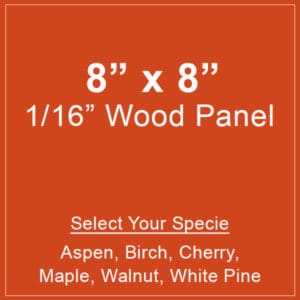 Wood Paper Remnant 8x8 Panel
