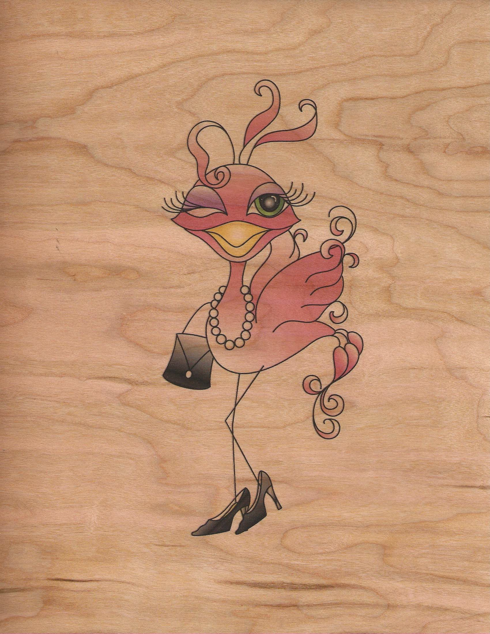 Printing on Wood with Inkjet Cherry Color