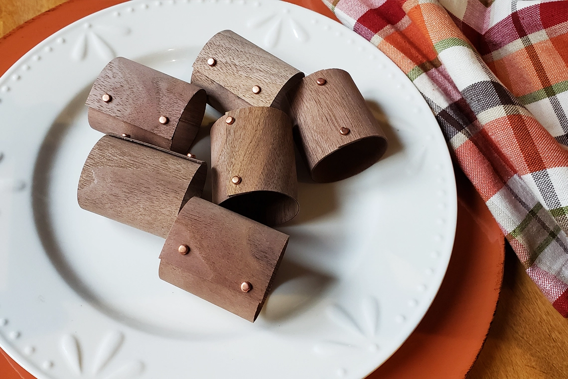 DIY Wood Napkin Rings 2 | Real Wood Paper DIY Wood Napkin Rings 2