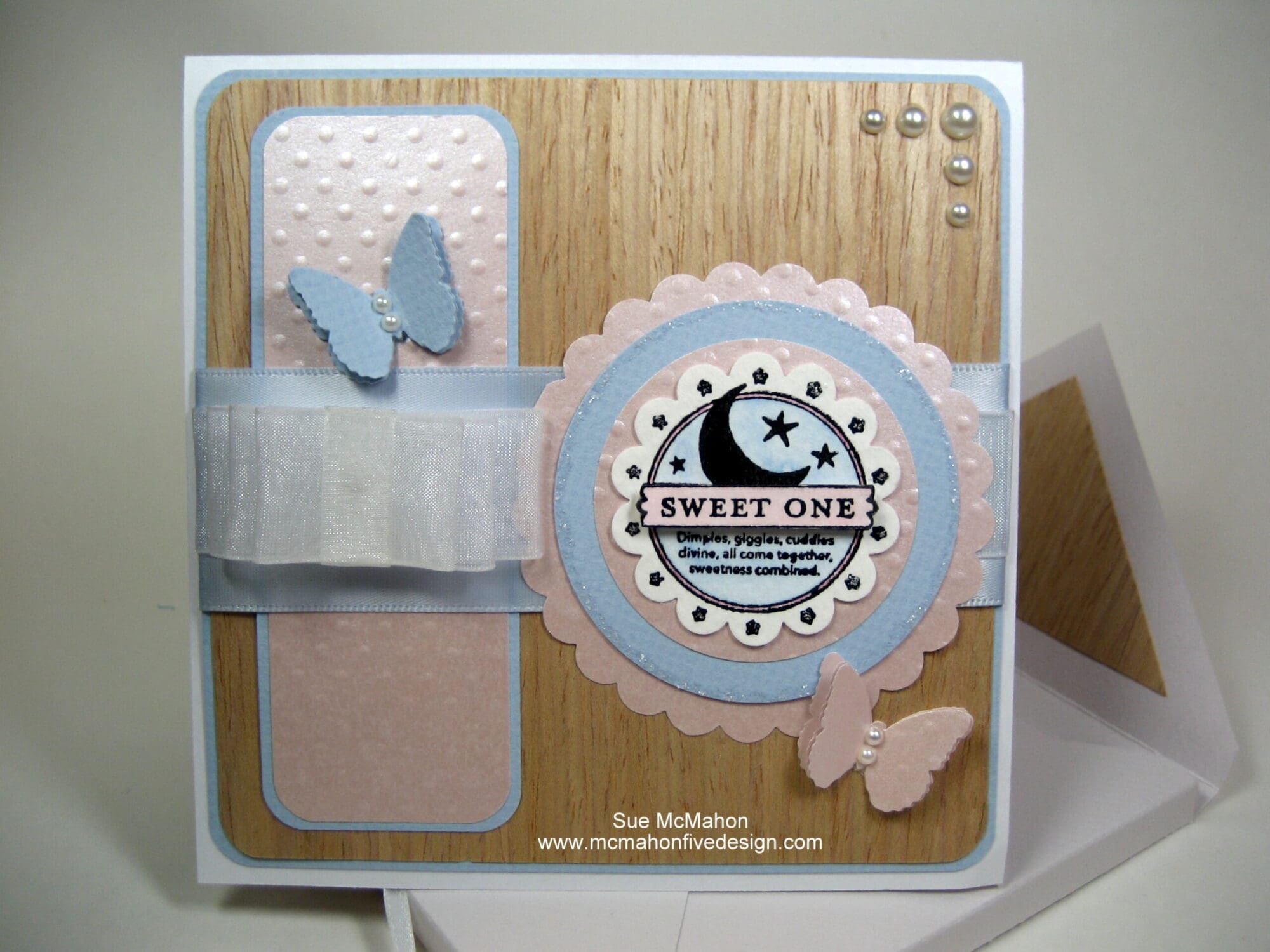 Light Teak as a Baby Card by Sue McMahon