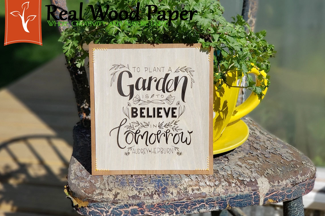 To Believe Wooden Garden Sign