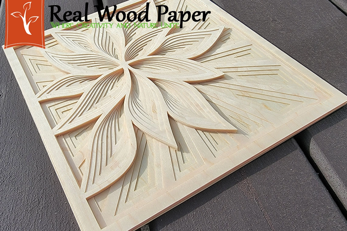 Wood Flower Mandala Cut By Cricut