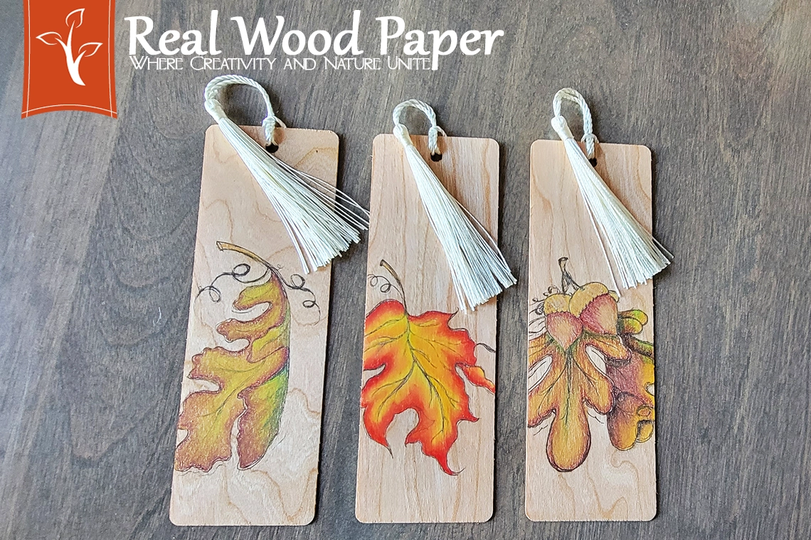 Coloring on Wooden Bookmark