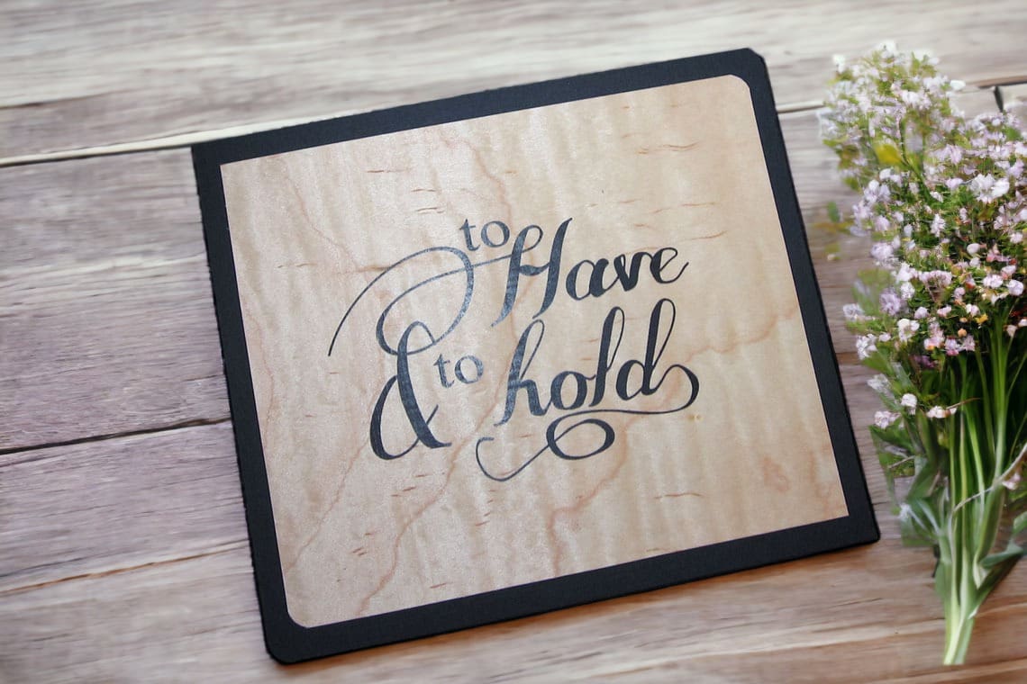 Maple Wood Wedding Invite