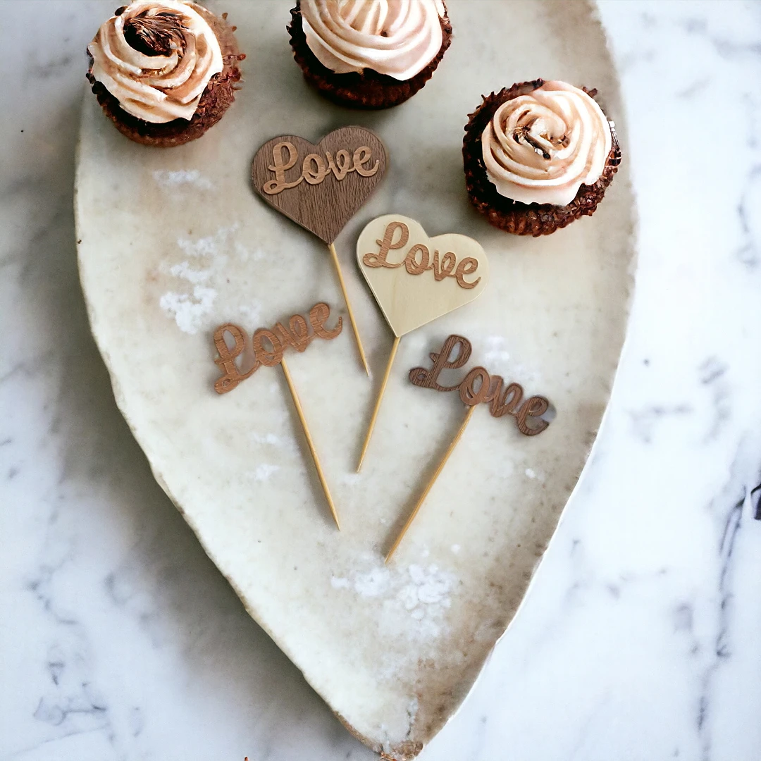 Wood Cupcake Picks