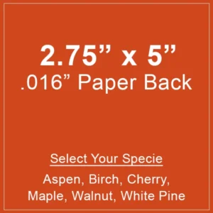 Wood Paper Remnant 2.75x5 Paper